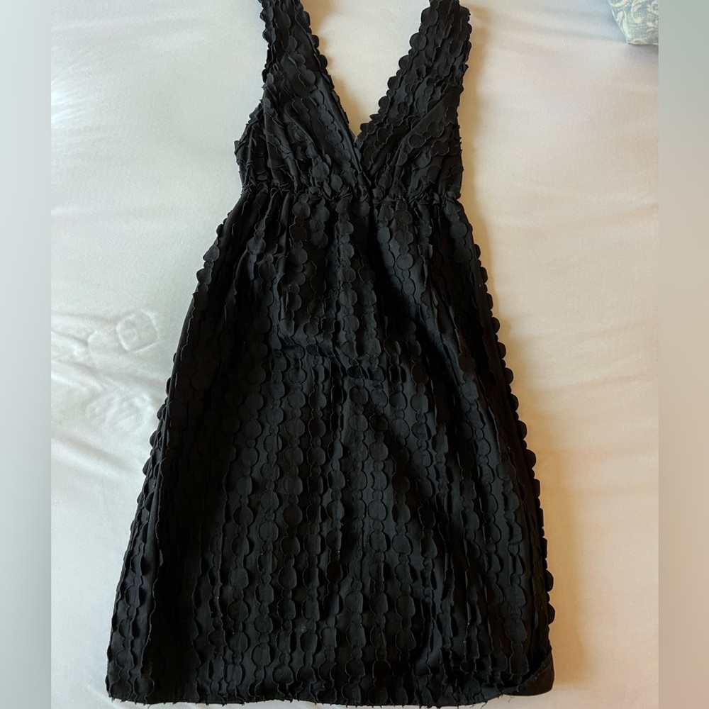 Black super cute summery v neck dress